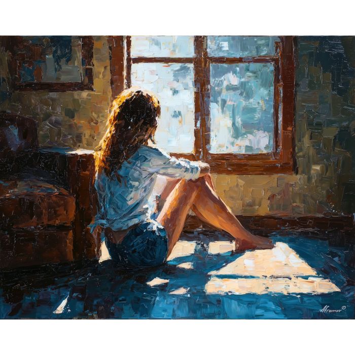 open, figure, gay, palette knife, oil painting, impasto, thick paint, textured surface, expressive art, painterly style, material depth, visual rhythm, contemporary art, hand painted, layered pigment, atmospheric, modern composition