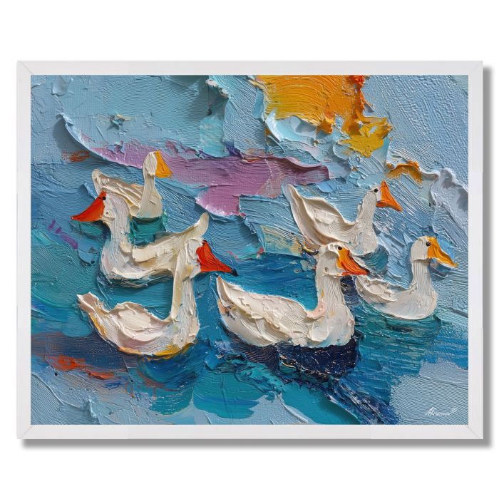 DRIFTING GENTLE SURFACE - FRAMED