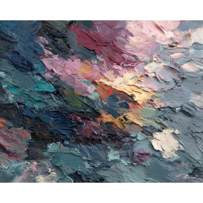 muted, flowing, space, manga, palette knife, oil painting, impasto, thick paint, textured surface, expressive art, painterly style, material depth, visual rhythm, contemporary art, hand painted, layered pigment, atmospheric, modern composition