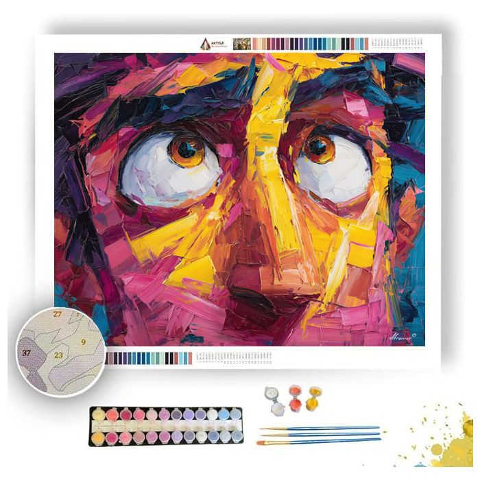 HIDDEN BOLD COMPOSITION - Paint by Numbers Full Kit