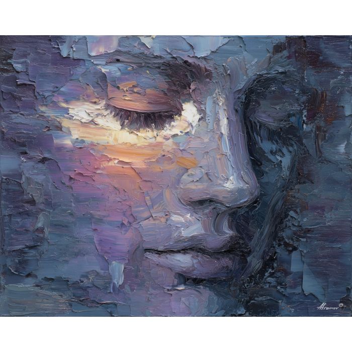 muted, hidden, vision, gay, palette knife, oil painting, impasto, thick paint, textured surface, expressive art, painterly style, material depth, visual rhythm, contemporary art, hand painted, layered pigment, atmospheric, modern composition