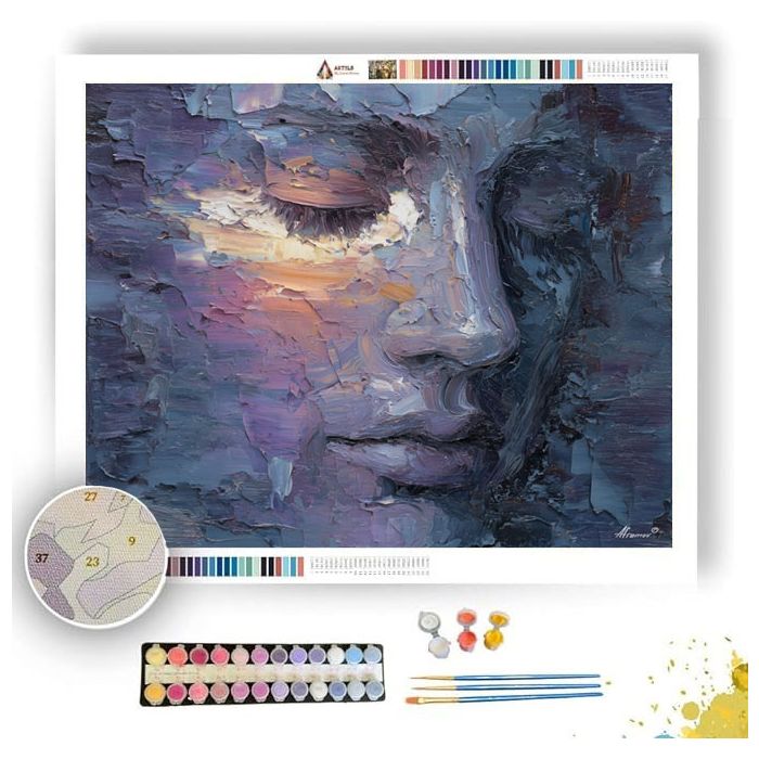 MUTED HIDDEN VISION - Paint by Numbers Full Kit