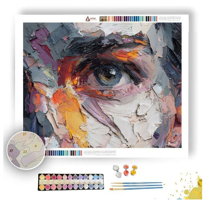 MUTED HIDDEN FRAME - Paint by Numbers Full Kit