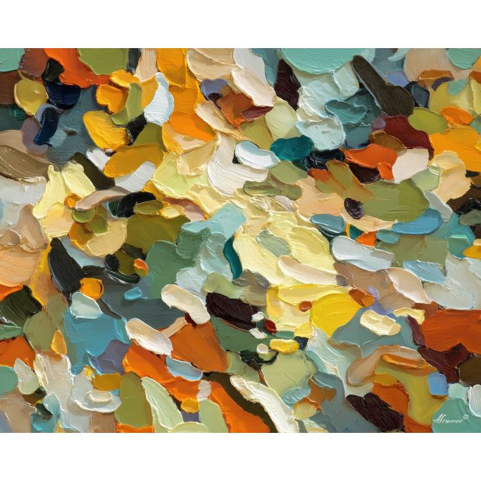 grounded, outline, boho, palette knife, oil painting, impasto, thick paint, textured surface, expressive art, painterly style, material depth, visual rhythm, contemporary art, hand painted, layered pigment, atmospheric, modern composition