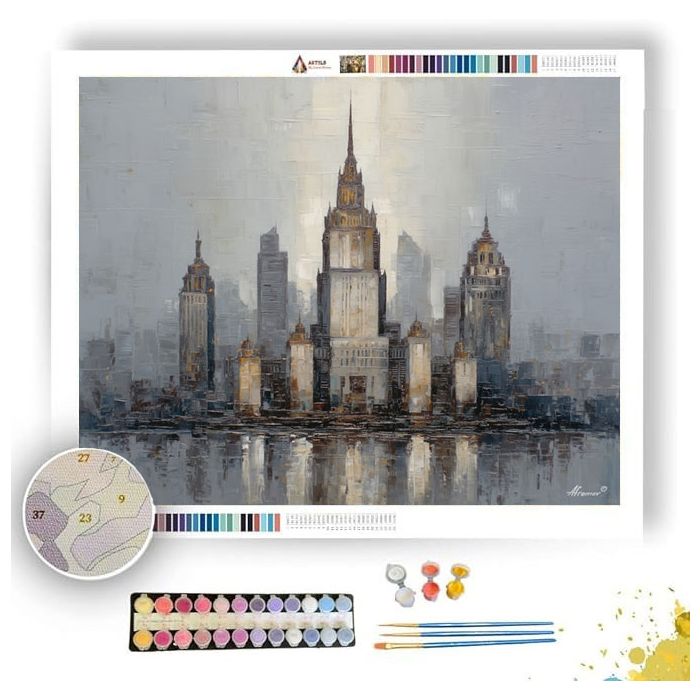 MUTED FORM - Paint by Numbers Full Kit