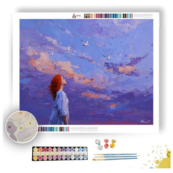DREAMY GENTLE MOOD - Paint by Numbers Full Kit