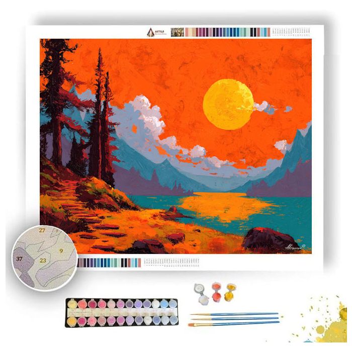 BRIGHT SCENE - Paint by Numbers Full Kit