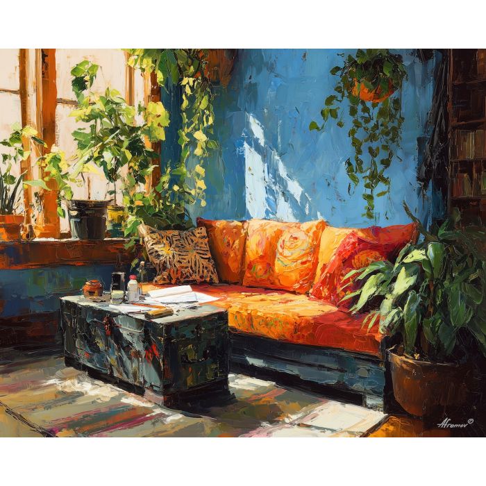 graphic, presence, boho, palette knife, oil painting, impasto, thick paint, textured surface, expressive art, painterly style, material depth, visual rhythm, contemporary art, hand painted, layered pigment, atmospheric, modern composition