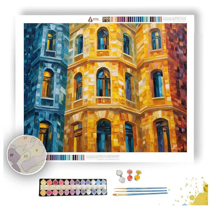 FLOWING SOFT FRAME - Paint by Numbers Full Kit