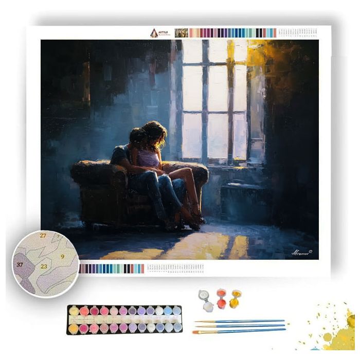 CHARGED OPEN COMPOSITION - Paint by Numbers Full Kit