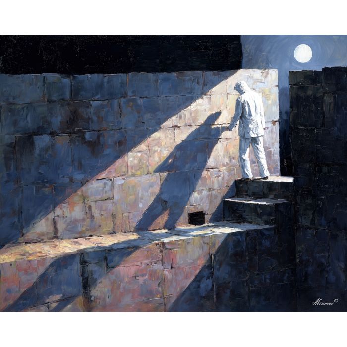 playful, edge, vampire, palette knife, oil painting, impasto, thick paint, textured surface, expressive art, painterly style, material depth, visual rhythm, hand painted, layered pigment, atmospheric, fine art, contemporary painting