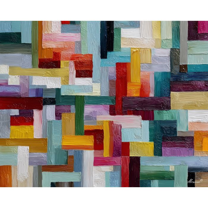 quiet, silent, silence, geometric abstract, palette knife, oil painting, impasto, thick paint, textured surface, expressive art, painterly style, material depth, visual rhythm, hand painted, layered pigment, atmospheric, fine art, contemporary painting