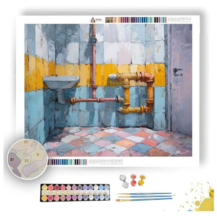PLAYFUL SUBTLE PATTERN - Paint by Numbers Full Kit