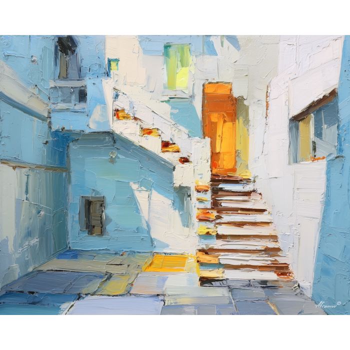 subtle, shape, alice in wonderland, palette knife, oil painting, impasto, thick paint, textured surface, expressive art, painterly style, material depth, visual rhythm, hand painted, layered pigment, atmospheric, fine art, contemporary painting