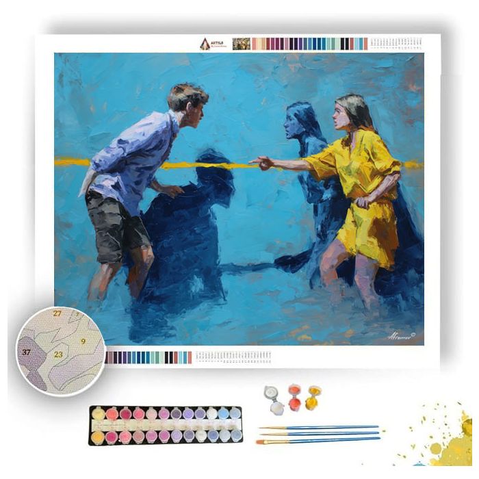 FOCUSED SHARP TENSION - Paint by Numbers Full Kit
