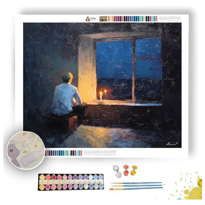 FLOATING GRAPHIC PRESENCE - Paint by Numbers Full Kit