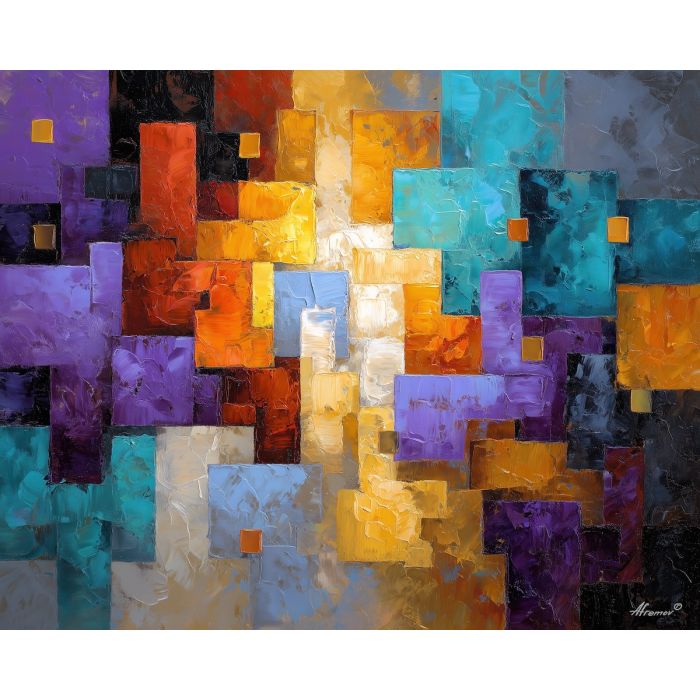 drifting, contour, geometric abstract, palette knife, oil painting, impasto, thick paint, textured surface, expressive art, painterly style, material depth, visual rhythm, hand painted, layered pigment, atmospheric, fine art, contemporary painting