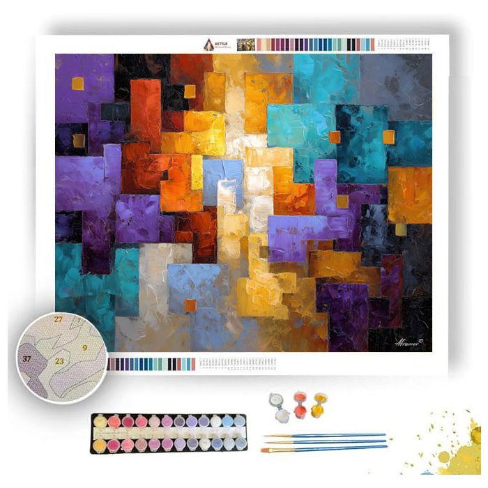 DRIFTING CONTOUR - Paint by Numbers Full Kit