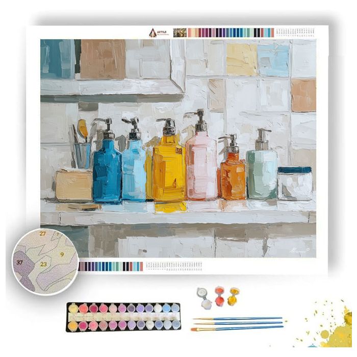 CALM CALM PLANE - Paint by Numbers Full Kit