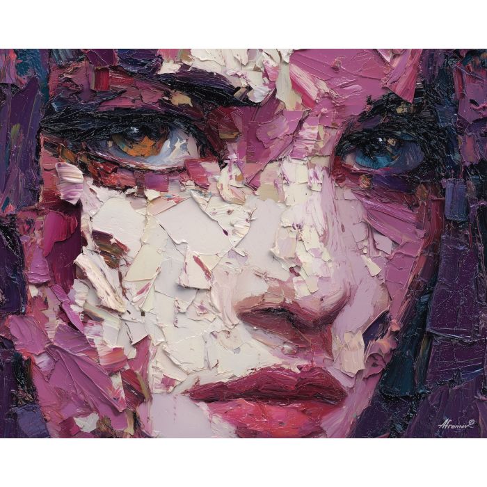 focused, contour, avant garde, palette knife, oil painting, impasto, thick paint, textured surface, expressive art, painterly style, material depth, visual rhythm, hand painted, layered pigment, atmospheric, fine art, contemporary painting