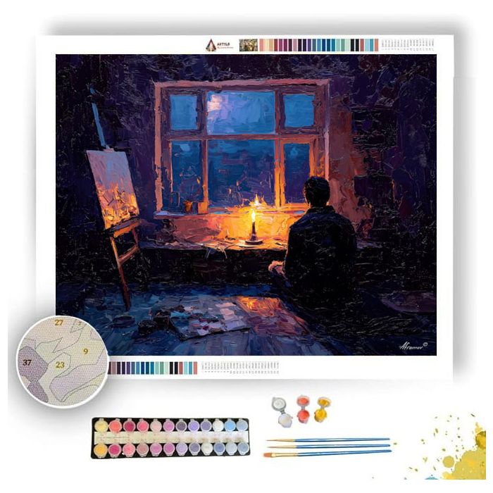 FLOATING OPEN GESTURE - Paint by Numbers Full Kit