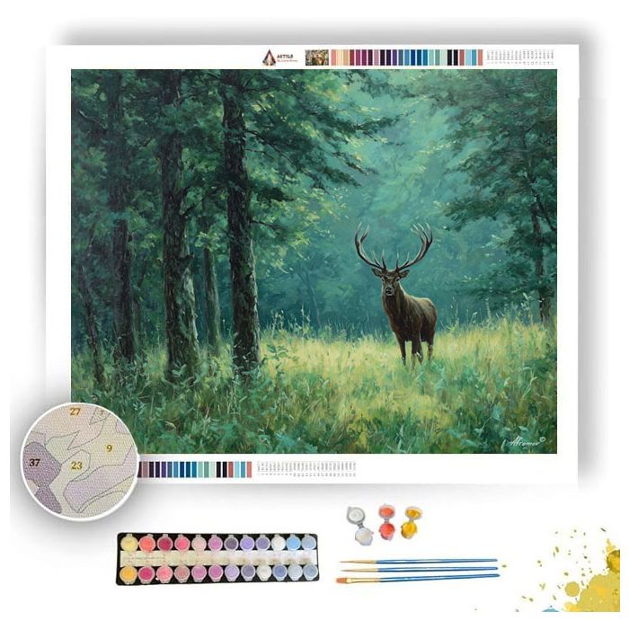 TIMBERKIN STAG GLADE - Paint by Numbers Full Kit