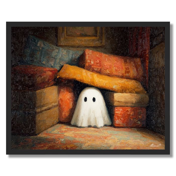 PILLOW FORT GHOST - FRAMED