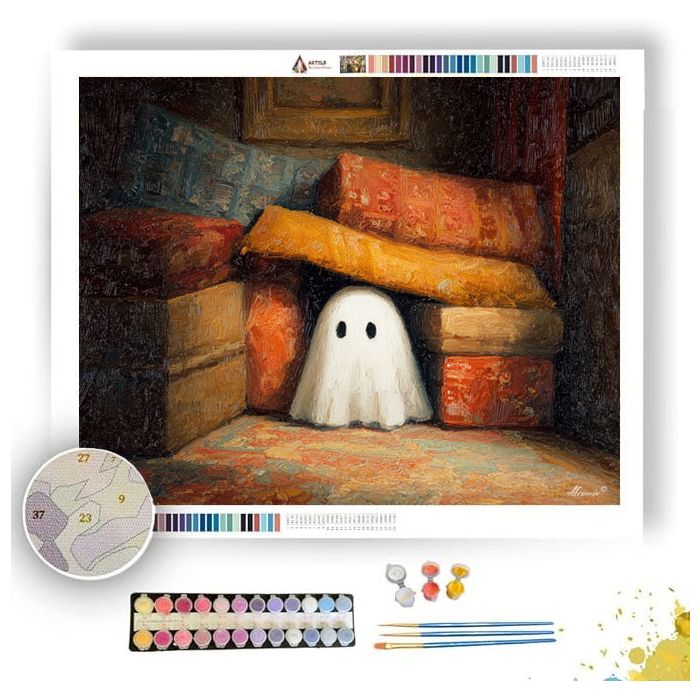 PILLOW FORT GHOST - Paint by Numbers Full Kit