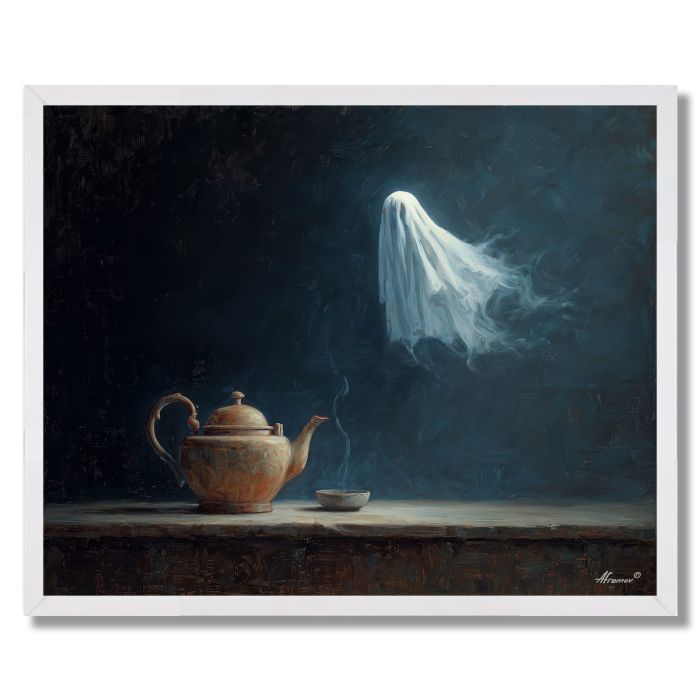 TEAPOT WHISPER GHOST - FRAMED