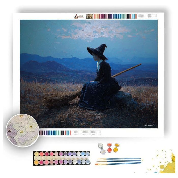 BROOMREST EVENING - Paint by Numbers Full Kit