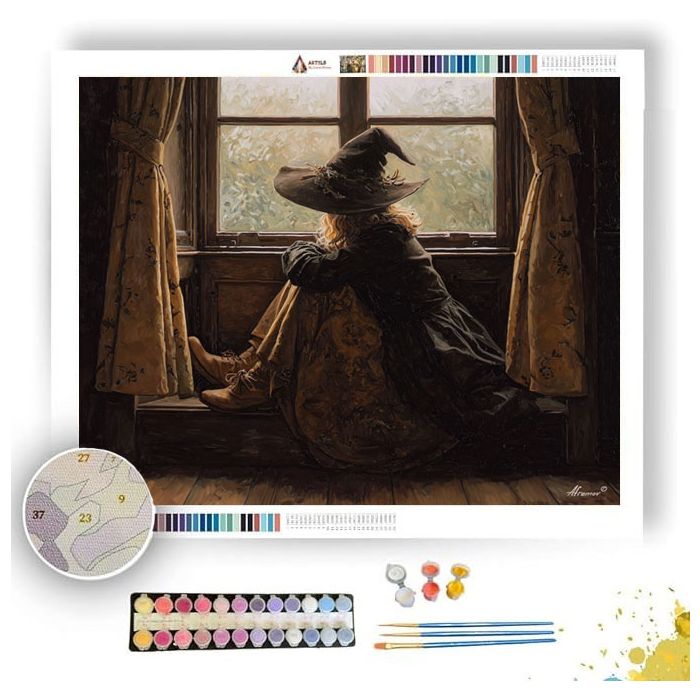 WINDOWSEAT WITCH - Paint by Numbers Full Kit