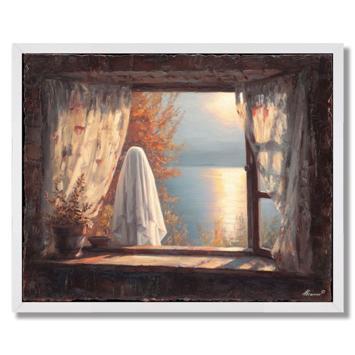 MORNING WINDOW GHOST - FRAMED