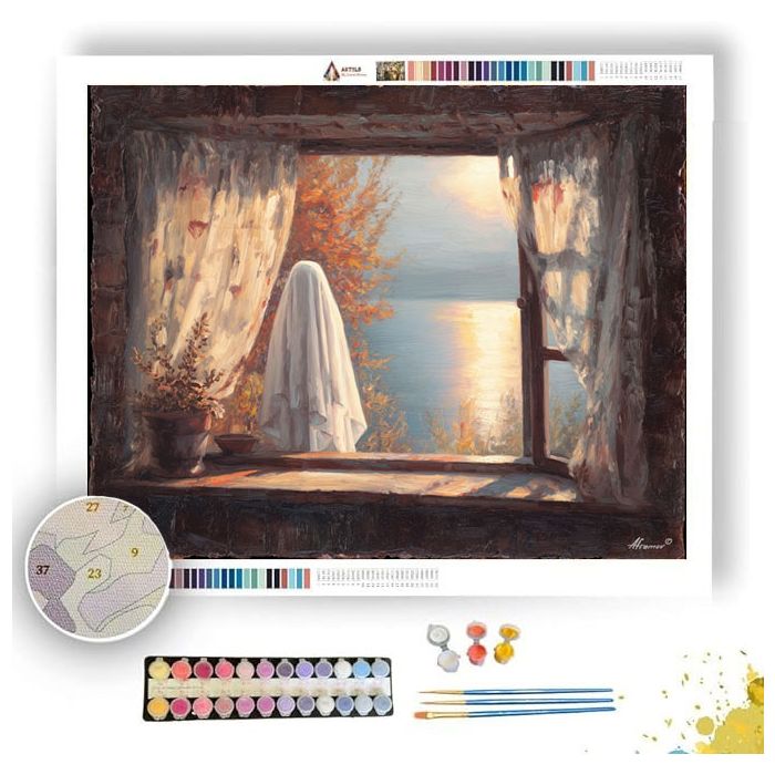 MORNING WINDOW GHOST - Paint by Numbers Full Kit