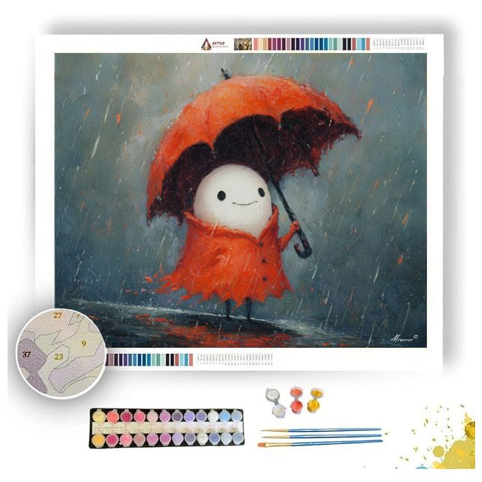 RAINY UMBRELLA GHOST - Paint by Numbers Full Kit