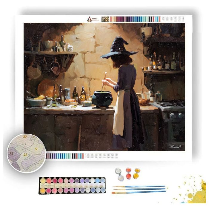 CUPBOARD POTION WITCH - Paint by Numbers Full Kit