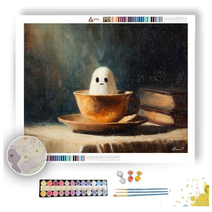 TEACUP SPIRIT VISIT - Paint by Numbers Full Kit