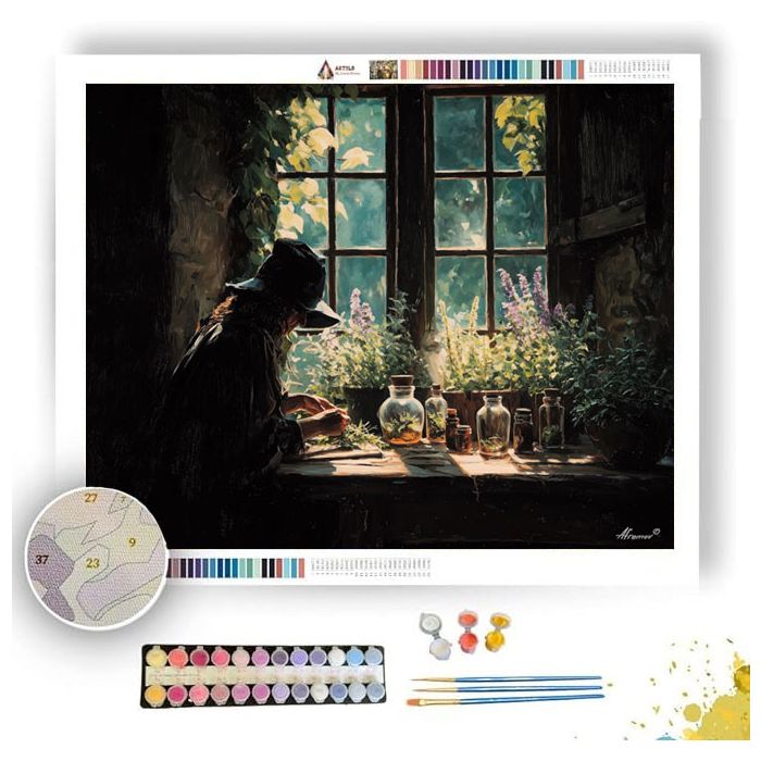 HERBWINDOW SPELL - Paint by Numbers Full Kit
