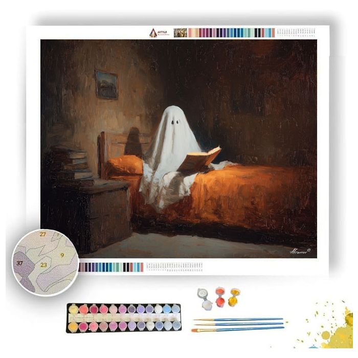 BEDTIME STORY GHOST - Paint by Numbers Full Kit