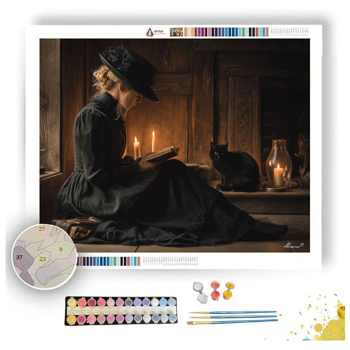 CATALIGHT WITCH - Paint by Numbers Full Kit