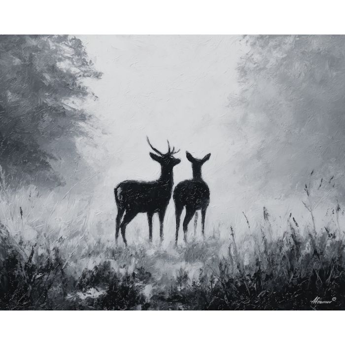 BALANCED TOUCH B&W - Paint by Numbers Full Kit