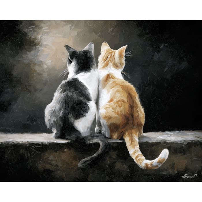 LINKED SOFT PAIR - Paint by Numbers Full Kit