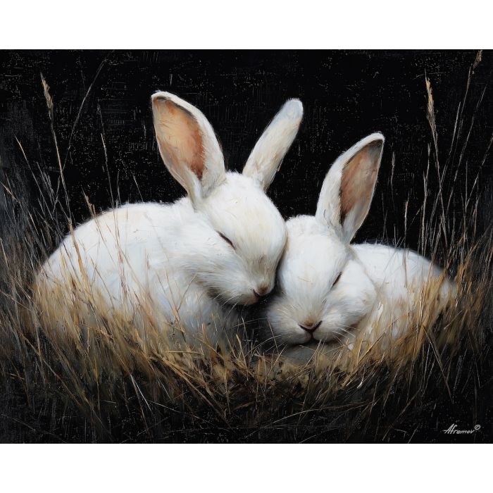 GENTLE RESTING GESTURE - Paint by Numbers Full Kit