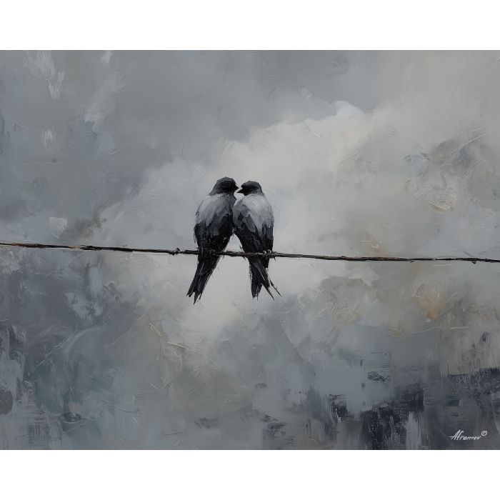 TOGETHER BALANCE B&W - Paint by Numbers Full Kit