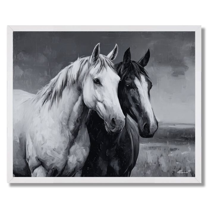TOGETHER MOMENT B&W - FRAMED