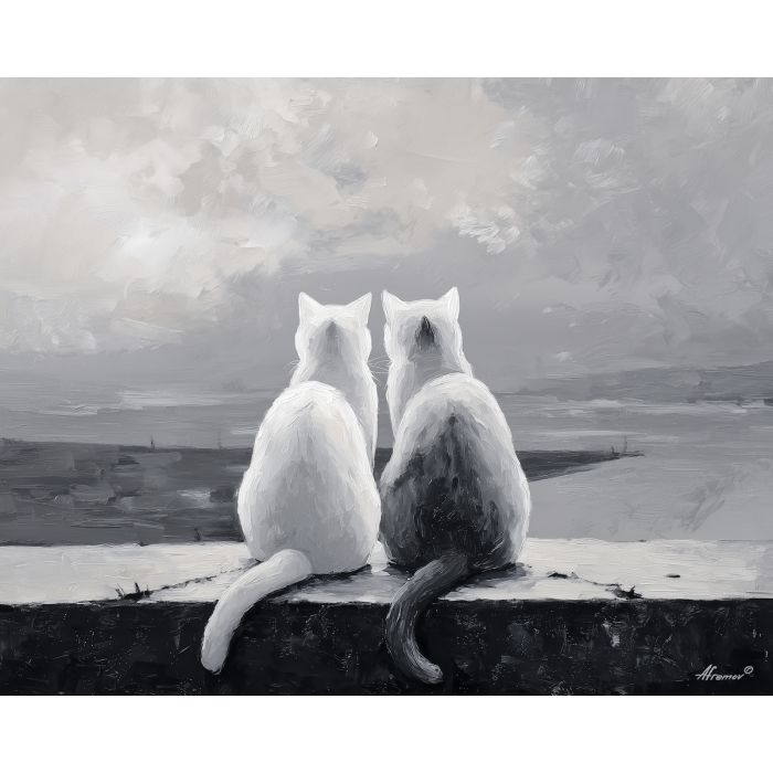 SHARED FORM B&W - Paint by Numbers Full Kit