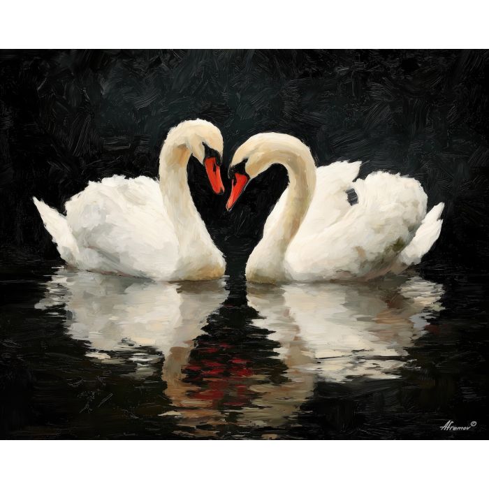 balanced, held, gesture, saint valentine, love theme, couple, togetherness, romantic scene, palette knife, oil painting, impasto, thick paint, textured surface, emotional art, symbolic, intimacy, pairing, connection