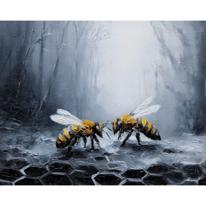 TOGETHER SILENCE B&W - Paint by Numbers Full Kit