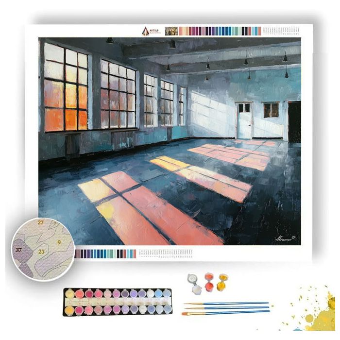 MOODY QUIET FRAME - Paint by Numbers Full Kit