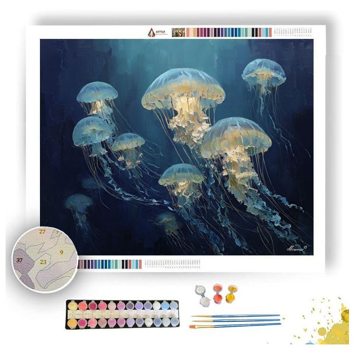 GRAPHIC GENTLE MOTION - Paint by Numbers Full Kit