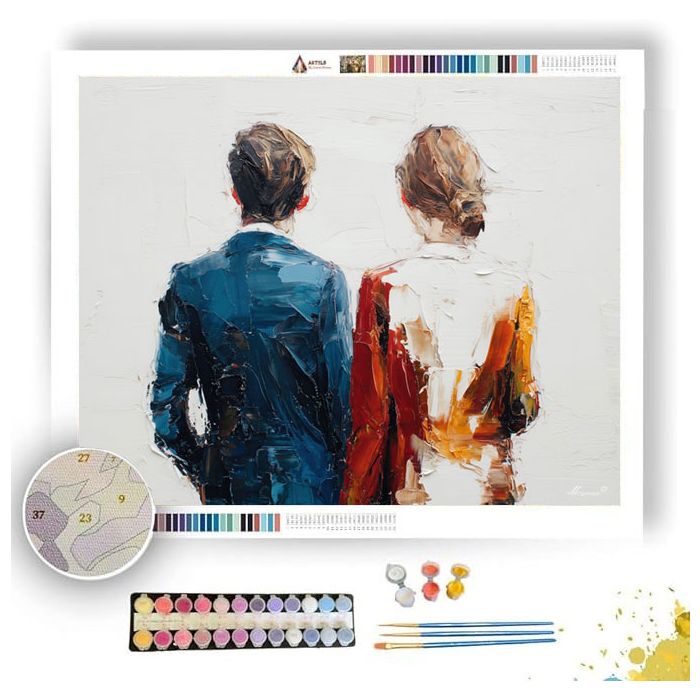 PAIRED FIGURES - Paint by Numbers Full Kit